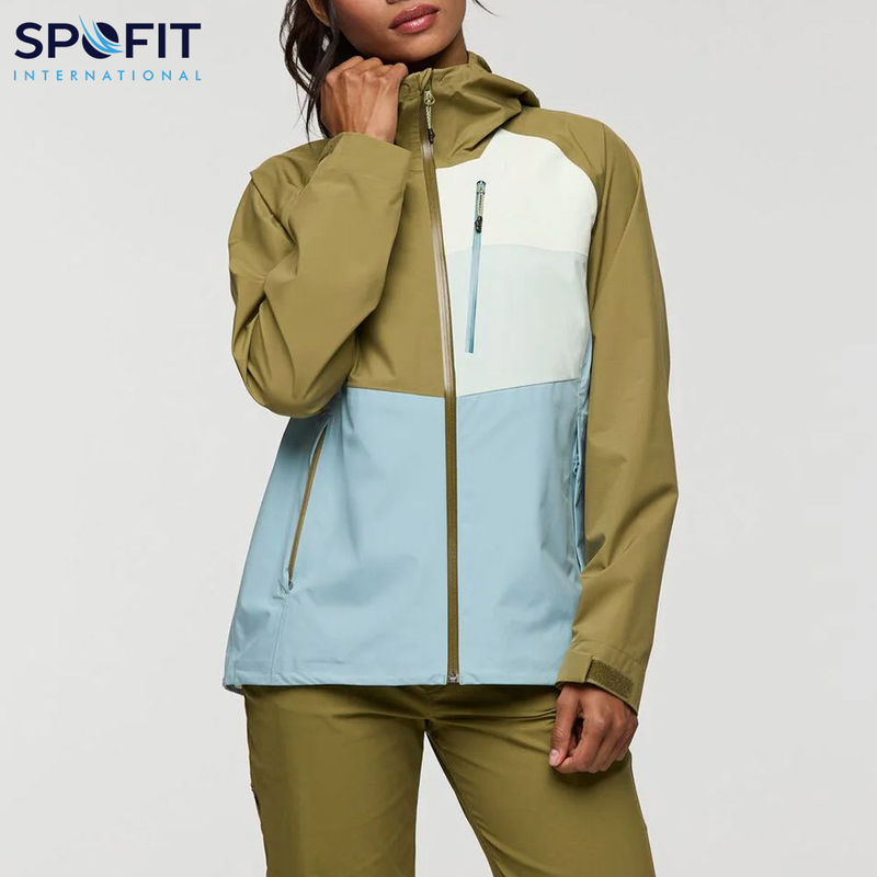OEM Manufacturers Ladies Waterproof Printed Windbreaker