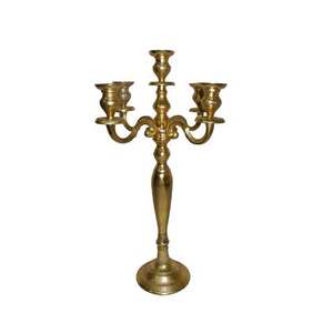 High Trending Silver Glossy Candelabra 5 Arms <b>Candle</b> Holder Home Hotel Villas and <b>Wedding</b> Decorative - Product Image 4