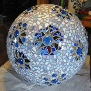 Boules de verre à miroir réfléchissantes pour arbres de Noël, mariages, tables de fête, affichage d'événements, décoration de lieu et style de chambre - Product Image 1