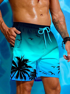 Pantalones Cortos de Playa de Poliéster para Hombre, Novedad de Verano, Pantalones Deportivos Holgados para Fitness al Aire Libre, Pantalones de Playa de Seda Helada de Secado Rápido, Tres Pantalones - Product Image 4