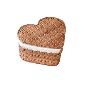 Wholesale Vietnam Handicraft Rattan Gift <b>Hamper</b> Storage Basket for <b>Valentine</b> Holiday Gift Giving - Product Image 4