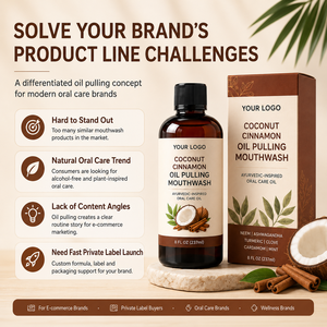 Enjuague Bucal Herbal OEM ODM con Aceite de Coco y Neem Ashwagandha - Product Image 3