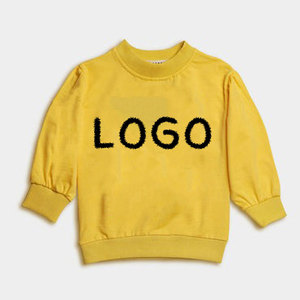 Venta al por mayor niños sudadera Lisa personalizado impreso pulóver francés Terry de gran tamaño niños niñas sudadera - Product Image 3