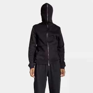 Pulls à capuche à fermeture éclair à double extrémité personnalisés pour hommes Sweats à capuche à fermeture éclair complète de haute qualité Sweat à capuche en coton polaire - Product Image 2