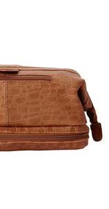 Leather Fashion <b>Toiletry</b> <b>Bag</b> Good Capacity Genuine Leather <b>Small</b> <b>Bag</b> <b>for</b> Men and Women - Product Image 3