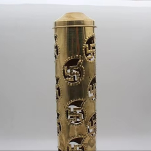 Dharmsaar Golden Brass <b>Incense</b> <b>Stick</b> Stand <b>Holder</b> Elegant Agarbatti <b>Holder</b> - Product Image 1