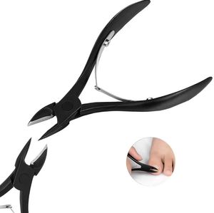 Cortaúñas de Acero Inoxidable con Recubrimiento Negro, Hoja Recta para Uñas Gruesas y Encarnadas, Cortador de Uñas Profesional - Product Image 3