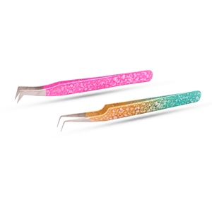 <b>Paper</b> Coated Eyelash Extension Tweezers <b>Hand</b> <b>Made</b> Separating tools Customizable Private Label Functional Accessory - Product Image 1