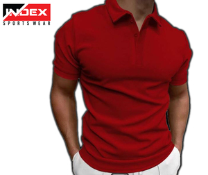T-shirt polo confortable pour hommes, tenue ajustée de style de rue, couleur personnalisée, 100% coton, nouvelle collection - Product Image 1