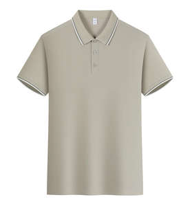 Chemise de golf pour homme en toile solide de haute qualité, en spandex/coton, avec logo personnalisé, respirante, brodée, décontractée, à manches courtes - Product Image 1