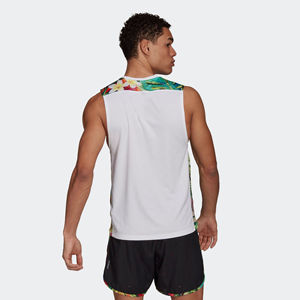 Camiseta Deportiva de Tirantes para Hombre, Talla Grande, Transpirable, 100% Algodón, con Logotipo Personalizado OEM, Camiseta Deportiva sin Mangas con Estampado por Sublimación - Product Image 3