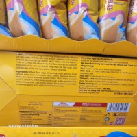 Gâteau à étages savoureux Bibic-a Hura au goût de lait au beurre 300g X 12 boîtes Fabriqué au Vietnam Biscuits et gâteaux faibles en gras Doux et délicieux