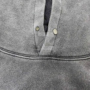 Sudaderas con capucha de lavado ácido para hombre de moda de calidad superior sólido invierno 100% algodón básico de tamaño personalizado - Product Image 2