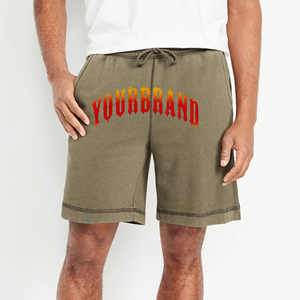 Pantalones cortos de lana de algodón de alta calidad para hombre, transpirables, 100% algodón, logotipo serigrafiado, corte holgado con bolsillos laterales, pantalones cortos para hombre - Product Image 4