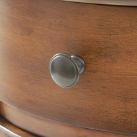 Hochwertiger runder Beistell tisch aus natürlichem Massivholz Modernes Design Wohnzimmer möbel mit installiertem Schubladen schrank für den Heimgebrauch