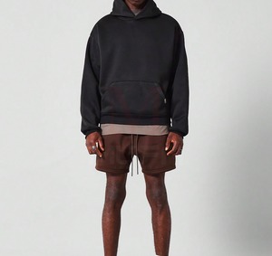 2024 recién llegados hombres diseño personalizado 100% algodón invierno pulóver Sudadera con capucha patrón sólido estampado con bolsillo liso teñido nuevo estilo - Product Image 5