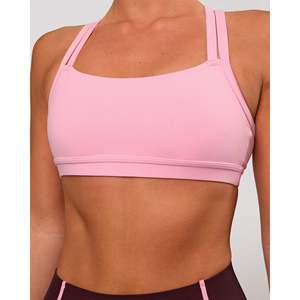 Sujetador Deportivo Acolchado Ajustable Pink Rose Velocity para Fitness, Gimnasio y Ropa Deportiva - Tallas Grandes Disponibles - Product Image 2