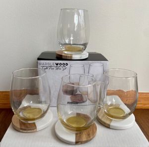 Wedding <b>Wooden</b> Cork Marble Round Table Cup Mug <b>Tea</b> Coffee Wine Plate Walnut Coasters <b>for</b> Drinks From India - Product Image 3