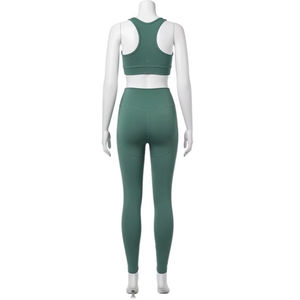 Conjuntos de Yoga de Spandex Lavado Ecológicos, Ropa Deportiva Transpirable de Alta Elasticidad para Gimnasio, Entrenamiento, Ejercicio, Fitness, Ropa Deportiva para Mujer - Product Image 3
