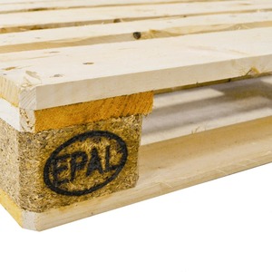 Paletas logísticas duraderas de madera de pino de una cara para almacenamiento en almacenes industriales-Euro Pallets a precios justos - Product Image 5
