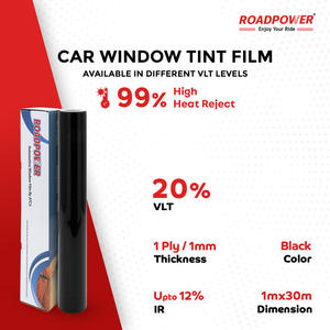 Film pour fenêtres en polyéthylène téréphtalate de haute qualité Roadpower, série SPT, 1M*30M, noir, transparence cristalline, protection de la vie privée - Product Image 5