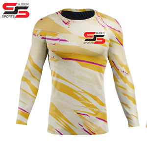 Créez votre propre maillot de compression à transfert thermique BJJ, Rash Guard imprimé numériquement, sous-vêtements personnalisés pour hommes, OEM, respirants - Product Image 5