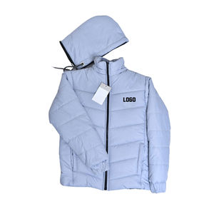 แจ็กเก็ตฤดูหนาวสำหรับเด็กดีไซน์ใหม่พร้อมซิปปิดและตกแต่งโลโก้ - Product Image 1