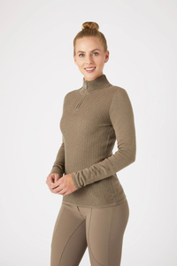 Tailored womens riding sweaters slim fit breathable <b>equestrian</b> design reinforced durability soft lightweight material Sweaters - Product Image 4