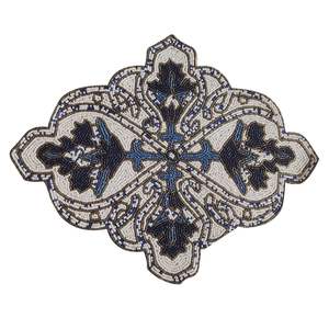 Tapis et tampons de mariage en vrac perlés décoratifs élégants de concepteur contemporain fait à la main Unique élégant avec des options personnalisées - Product Image 1