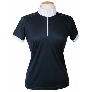 Shemax <b>Horse</b> <b>Riding</b> Clothing Women Short Sleeve <b>Tops</b> Equestrian Show Shirt - Product Image 4