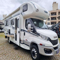 Nouvelle caravane de luxe tout-terrain 4x4 pour l'extérieur, avec toilettes, construction en acier/aluminium, blanche, capacité 4-6 personnes, véhicule de loisirs
