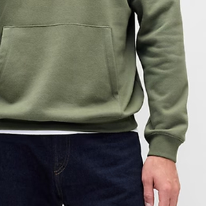 Sweat à capuche pour homme en tissu épais uni avec un design tendance, logo personnalisé et cordon de serrage pour ajuster la capuche 2026 - Product Image 4