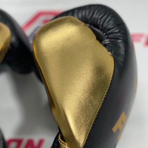 Guantes de Boxeo de Entrenamiento Modelo Más Reciente Más Vendidos, Correa Negra Dorada, Guantes Profesionales de Kickboxing, Muay Thai, MMA, Cuero Real - Product Image 4