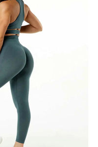 Leggings Deportivos Casuales de Alta Calidad, Ajustados, Transpirables, para Yoga, Cintura Media, Color Sólido, Nueva Llegada - Product Image 5