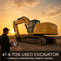 Excavatrice sur chenilles d'occasion Premium C350, 3000 heures de fonctionnement, avec télécommande sans fil pour carrière et construction