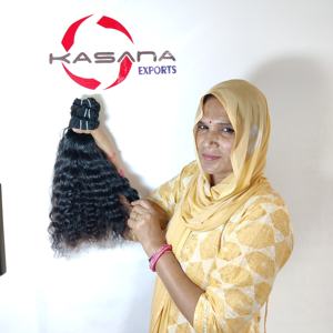 ผมแท้เวียดนามสีดำธรรมชาติสำหรับผู้หญิง ผมเวอร์จินแท้ จัดเรียงเกล็ดผม ตรงเป็นมัด สำหรับต่อผม - Product Image 2