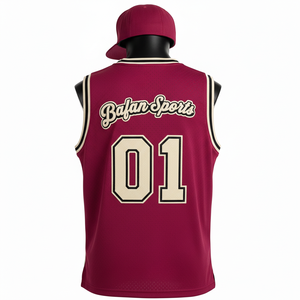 Camiseta de Baloncesto para Hombre, de Alta Calidad, Transpirable, de Malla de Poliéster de 180 GSM, Paneles Laterales en Contraste, Logotipo Bordado Personalizado - Product Image 2