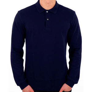 Camisetas de Manga Larga para Hombre, Estilo Nuevo, Transpirables, Casuales, con Logotipo Frontal, 100% Algodón, Diseño con Botones, Cómodas, de BD - Product Image 3