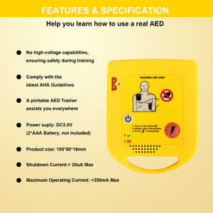 <span class=keywords><strong>Défibrillateur</strong></span> d'entraînement AED miniature <span class=keywords><strong>pas</strong></span> <span class=keywords><strong>cher</strong></span>, <span class=keywords><strong>défibrillateur</strong></span> externe automatique portable, certification FCC/CE, garantie <span class=keywords><strong>de</strong></span> 2 ans - Product Image 5