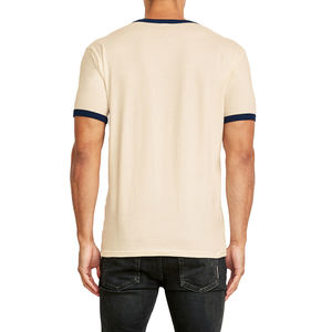 เสื้อยืดริงเกอร์แขนสั้นสำหรับผู้ใหญ่และชาย - Product Image 3