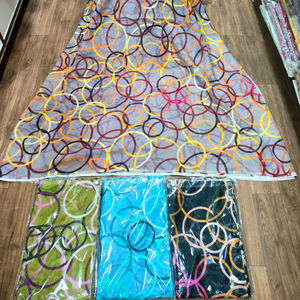 Sudanese Cotton Voile <b>Fabric</b> Breathable Woven Printed <b>Medium</b> Weight Digital Thoub - Product Image 1