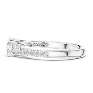 Bague de fiançailles en diamant de laboratoire rond brillant de 0,82 ct pour femme, clarté VVS-VS EF, or 18 carats, 14 carats, 10 carats et argent 925, rose - Product Image 6
