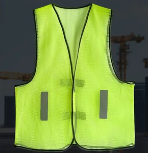 Gilet de sécurité de travail en polyester 100% de haute qualité vestes de travail imperméables avec poches réflecteurs haute visibilité pour vêtements de travail - Product Image 2