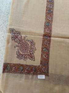 Premium Pashmina Turma <b>Shawl</b> Hand <b>Embroidered</b> Arabic Style Square Headscarf for Men Quality Similar Shahtoosh Traditional <b>Shawls</b> - Product Image 5