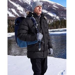 Chaqueta Parka Personalizada para Hombre, Abrigo Cálido con Capucha, Chaqueta Parka de Invierno - Product Image 5