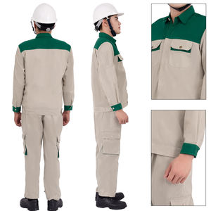Uniforme de trabajo industrial personalizado para trabajadores Tela de poliéster de algodón transpirable duradera OEM disponible - Product Image 5
