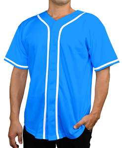 Haute qualité respirant à la mode confortable absorbant la sueur broderie maillot de Baseball Options personnalisables 100% Polyester - Product Image 2