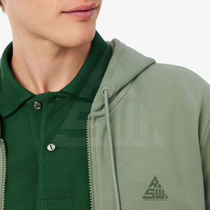 Sudaderas con Capucha para Hombre, de Poliéster/Algodón, con Cierre, Diseño Personalizado, Transpirables, Ecológicas, de Alta Calidad, 300g, para Invierno, Servicio OEM - Product Image 2