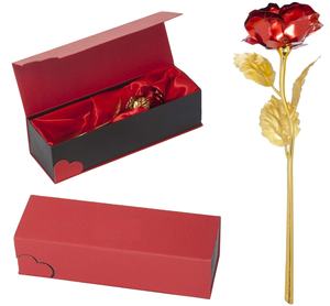 Flor de oro rosa preservada hecha a mano de primera calidad, regalos de boda de rosa de oro Natural Real sumergidos para invitados, oro del Día de San Valentín - Product Image 3