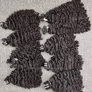 ผมต่อผมมนุษย์แบบมัดเป็นลอนแบบชาวเบอร์เมสผมหยิกแบบชาวเวียดนาม - Product Image 1